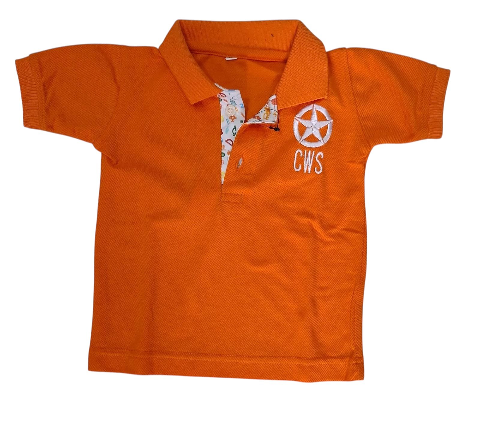 COLLAR T SHIRT ORANGE